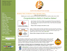 Tablet Screenshot of kathyskakes.com